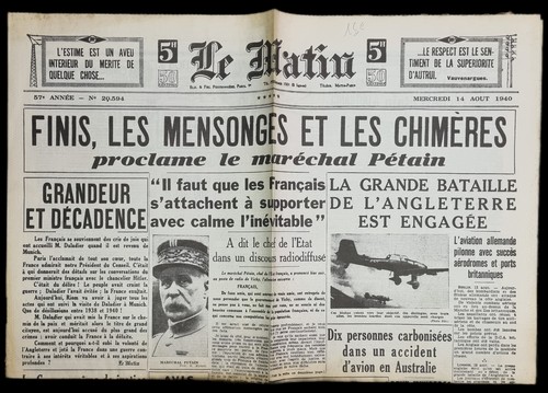 Vieux journal matin 14 - journal,