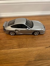 AutoArt Porsche 911 1:18 Silver Diecast Model Car – Minor Wear – No Box