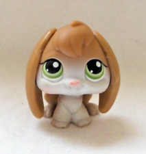LITTLEST PET SHOP PETSHOP LPS #185 HASBRO RABBIT BELIER BROWN GREEN EYES