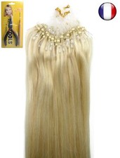 50-200 EXTENSIONS CHEVEUX POSE A FROID EASY LOOP NATUREL 53/60CM Blond Platine