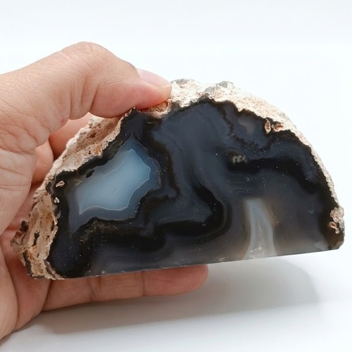 Agate naturelle polie 571 - agate,