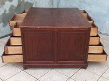Bureau double-face vintage en acajou