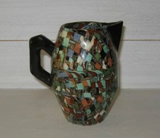 Gerbino Vallauris ancien pot à lait mosaïque 