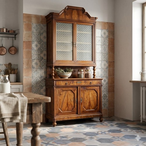 Buffet ancien umbertino noyer - buffet,