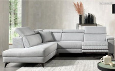 Salon CASERTA angle GAUCHE ergonomie & confort équipé de 2 relax électriques 