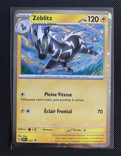 Carte pokémon zéblitz svp201 - carte,