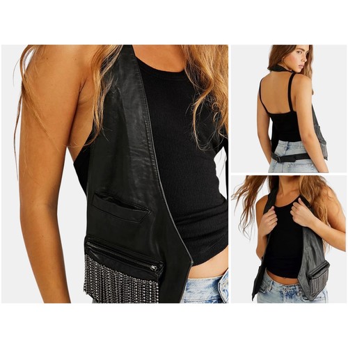 Free people black leather - free,