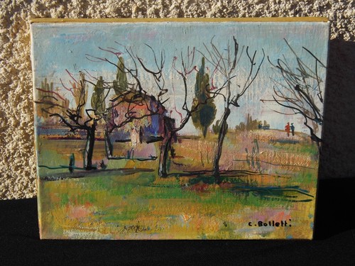 Tableau huile sur - tableau,