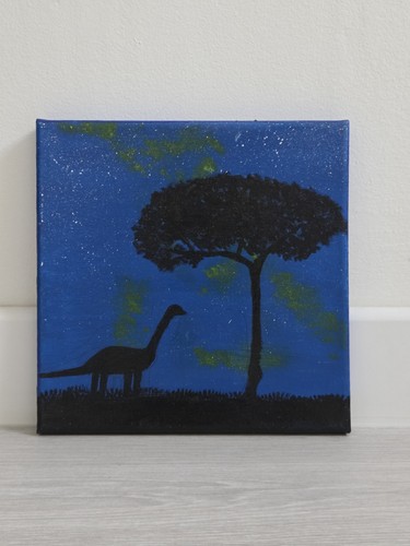 Peinture sur toile fond - , bleu