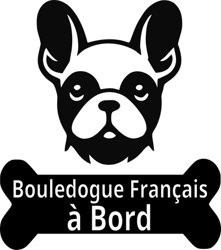 Sticker bouledogue - 1,