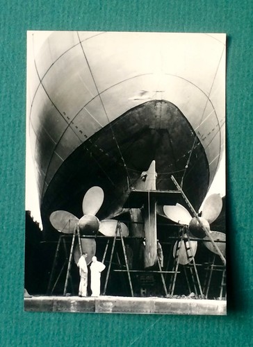 Antique photo liner boat wedge - antique,