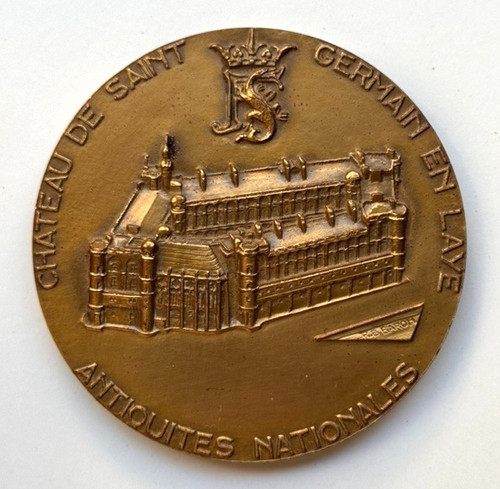 Médaille bronze château - en,