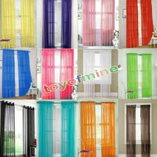 Sheer 2X Valances Tulle Voile