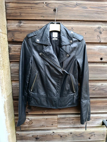 Veste perfecto noir - noir, cuir