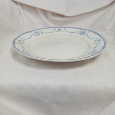 Antique Lunéville Earthenware Flat Plate - Blue Decor
