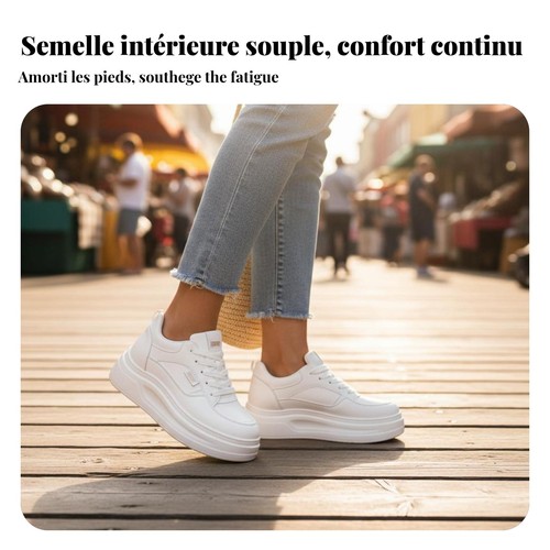 Baskets crème semelle - baskets,