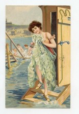 Charme . Jolie baigneuse