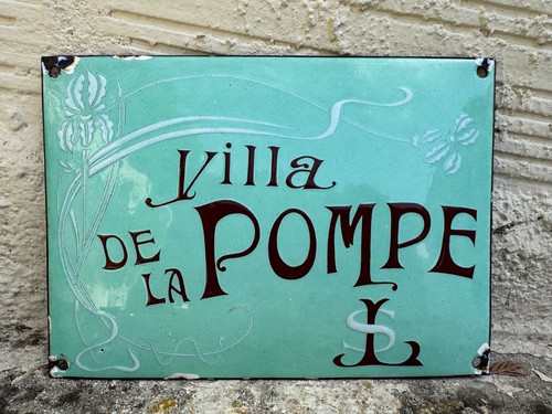 Ancienne plaque émaillée