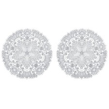 2 napperons dentelle rétro