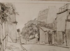 Sketchbook drawings toulet artist side sign value lot