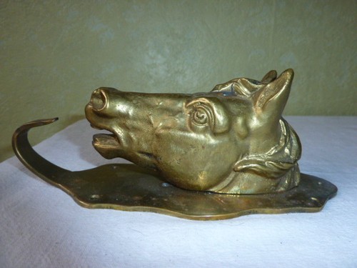 Brass horse head - horse,