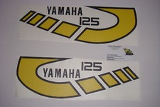 TY 125  YAMAHA  EMBLÈMES/STICKERS/ FUEL TANK DECAL COMPATIBLE