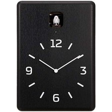 Lemnos CUCUCU Coucou Horloge Bureau Mural Bois Noir LC10-16 BK avec Capteur d...