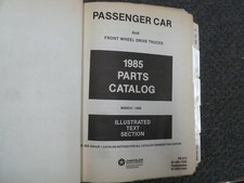 1985 Dodge Aries Coupe Sedan Wagon Parts Catalog Manual SE LE 2.2L 2.6L