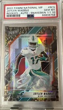 2022 National VIP Jaylen Waddle Rookies-Auto-Snakeskin ?1 OF 1? GM 10 RC