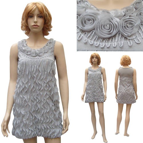 Robe soirée gris - robe, de