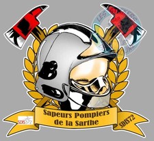 STICKER SAPEURS POMPIERS DE LA