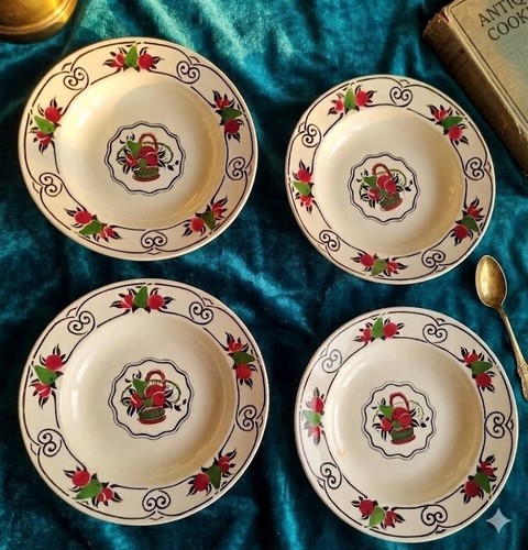 Lot assiettes creuses - 4,