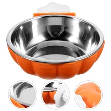 Chien chat détachable bol en acier inoxydable détachable à cage suspendu bol