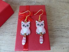 Boucles d'Oreilles Motif Chat