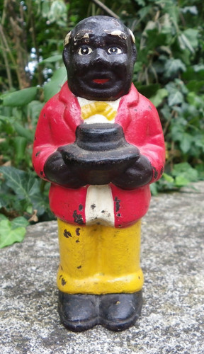 Tirelire vintage fonte - en,