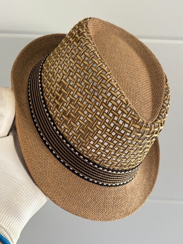 Chapeau fedora homme paille