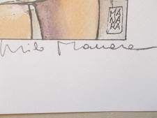 Milo Manara ( Art Print ) " l'Etreinte " , Epreuve d'Artiste + Belle Signature