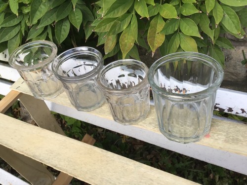 Lot ancienne verrine pot - 4,