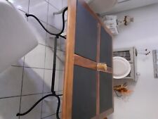 TABLE BOIS ARDOISE FER FORGE