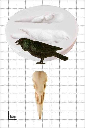 Moule silicone corbeau - silicone, &