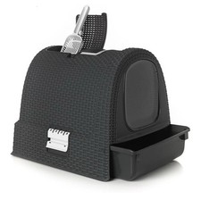 Maison De Toilette Chat - Bac À Litière Fermé - Pelle Et Tapis De Sol Inclus 🐈