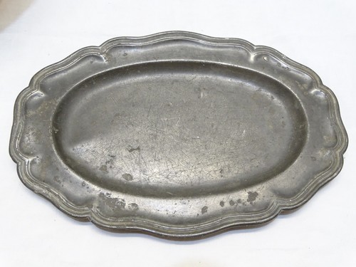Plat etain style louis - plat,