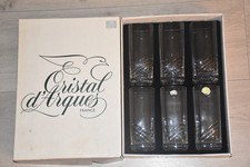 Lot 6 verre Cristal d'Arques
