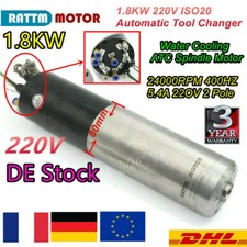 〖FR〗1.8KW 220V 80MM Water Cooled CNC Milling ISO20 Tool Change ATC Spindle Motor