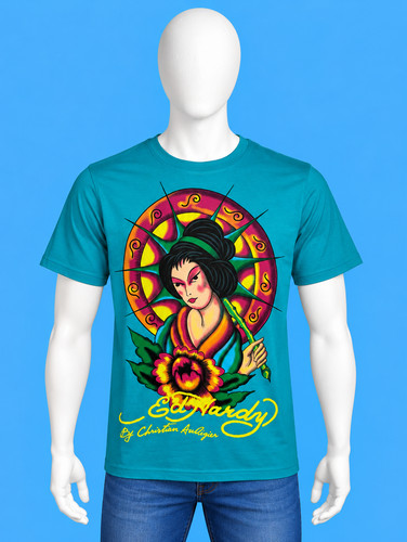 Hardy t shirt - t-shirt, turquoise