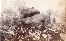 France, trembling rock of the Seven Faux Vintage albumen print albumen print 