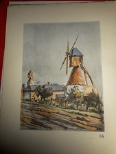 55 Gravure Originale MOULIN A