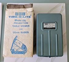 Vintage 35mm Slide Projection Table Viewer COC Time o Lite Model 66 Original box