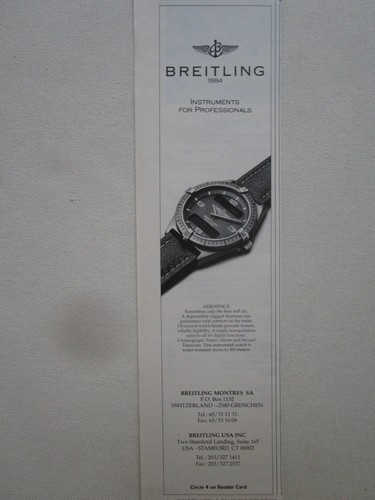 1991 pub montre breitling - pub,