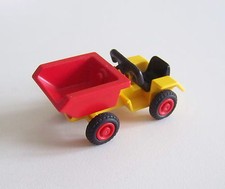 PLAYMOBIL (T4126) FARM - Yellow Tractor with Red Dumpkin Child 4600